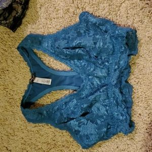 Teal cosabella curvy racerback bralette small